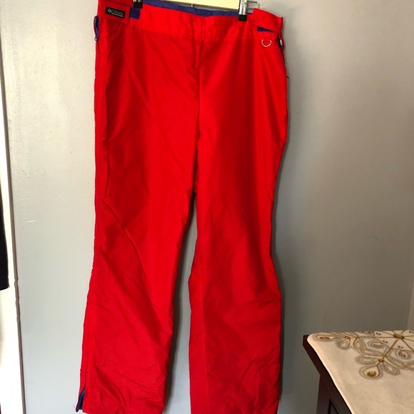 Columbia red ski or water pants L - Picture 1 of 7